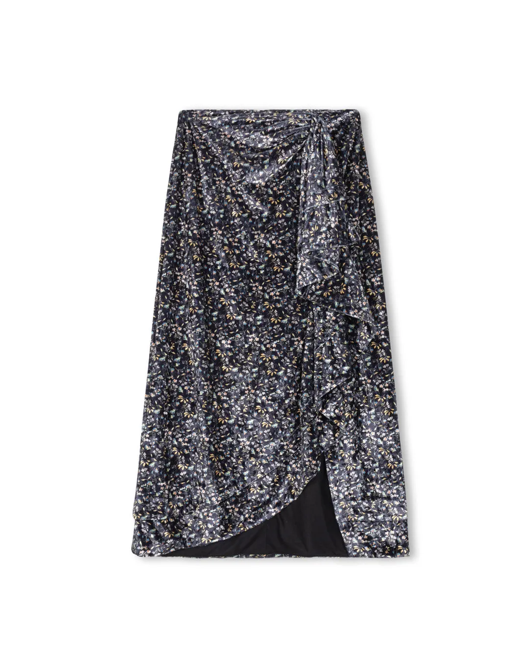 Fringe Detail Twist Front Design Fleurie Skirt