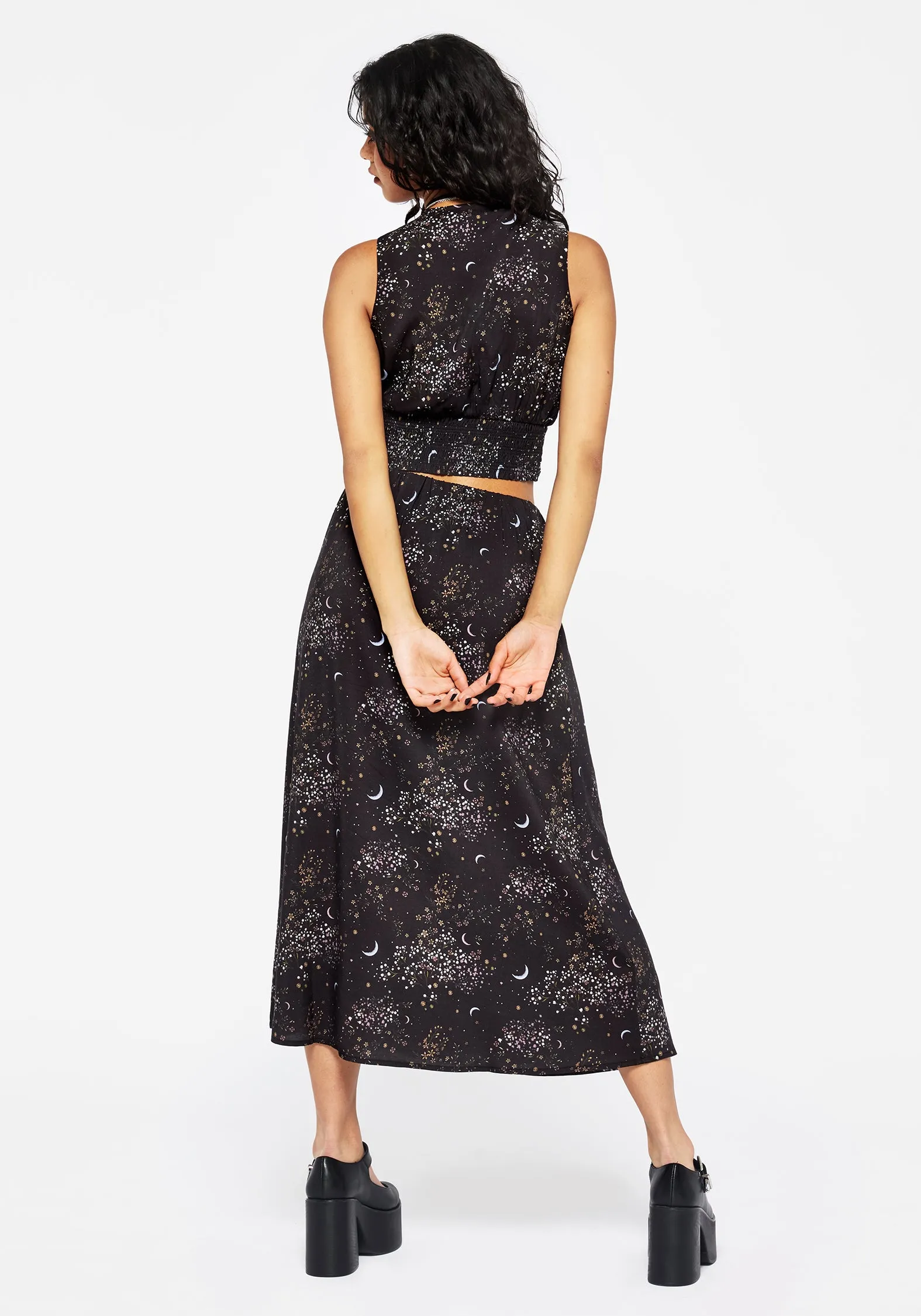 VersatileNeckline Peaseblossom Celestial Smocked Waist Top