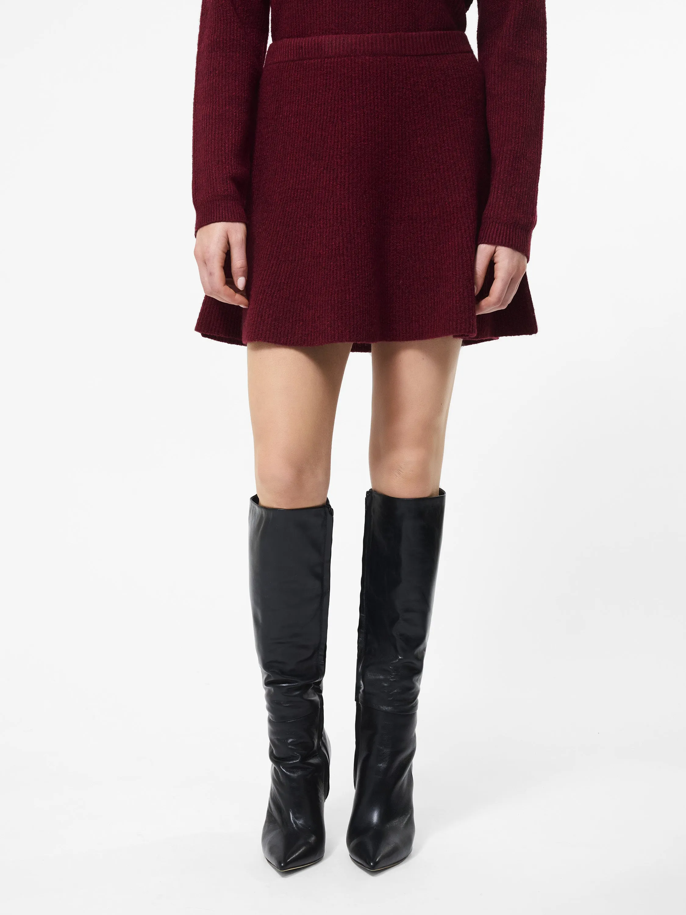 Laidback Mood Weekend Ready Vhari Knit Mini Skirt
