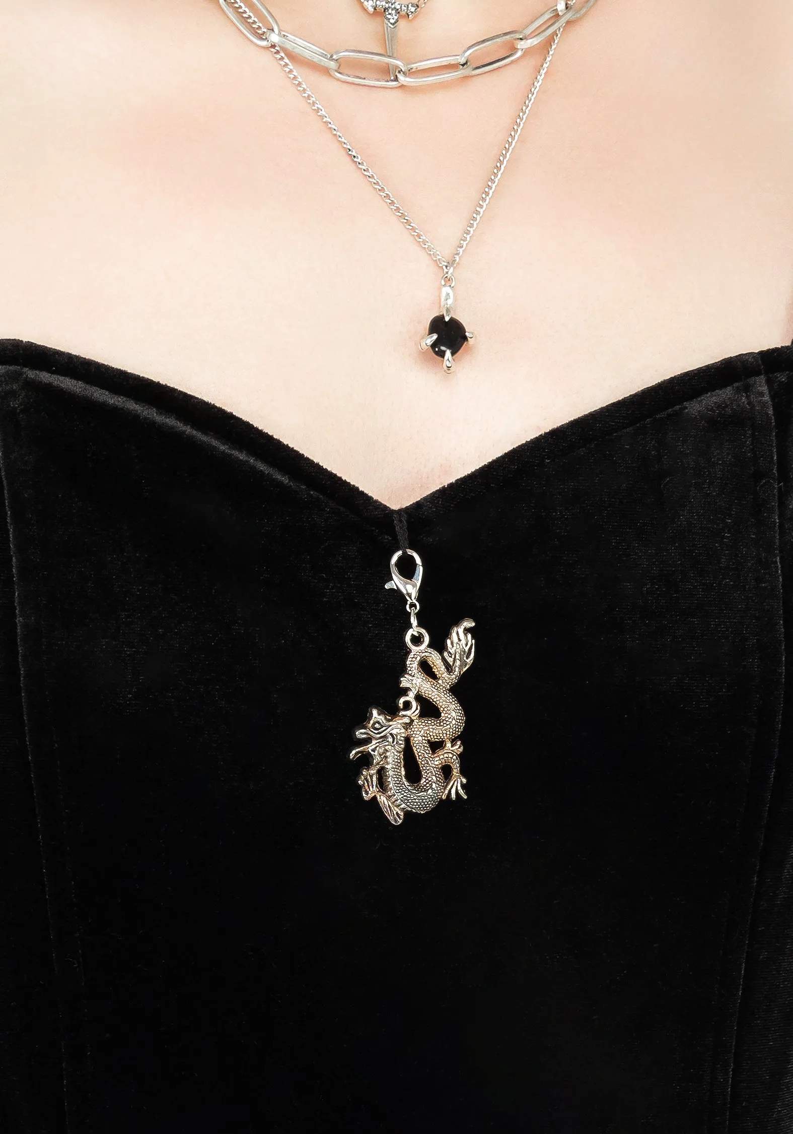 Refined Feel Lounge Mood Drakon Velour Corset Mini Dress