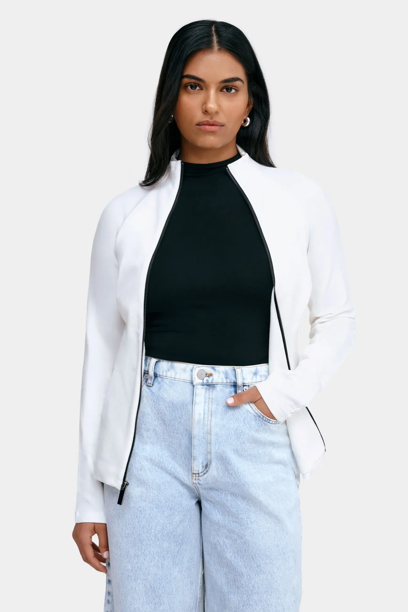 Weatherproof Zipper Closure HighNeckDesign Samuelle Jacket