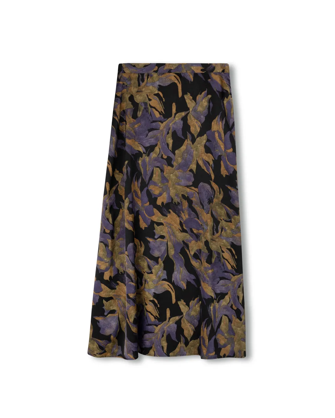 Floral Silk Skirt Breezy Fit Day To Night
