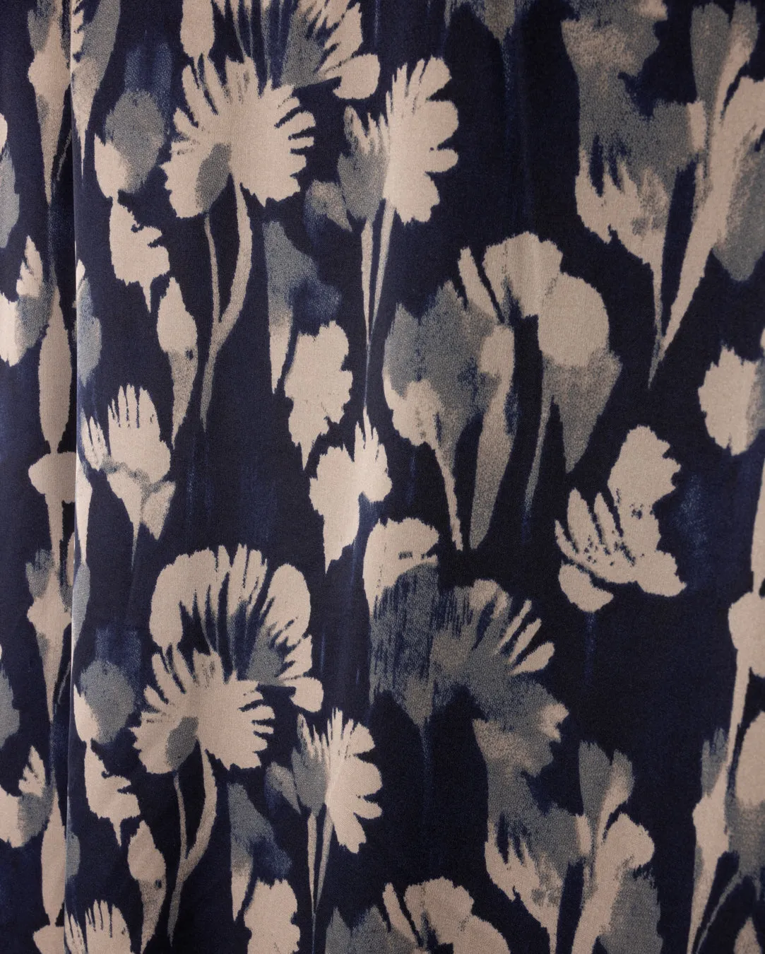 Flower Printed Skirt Mix Texture