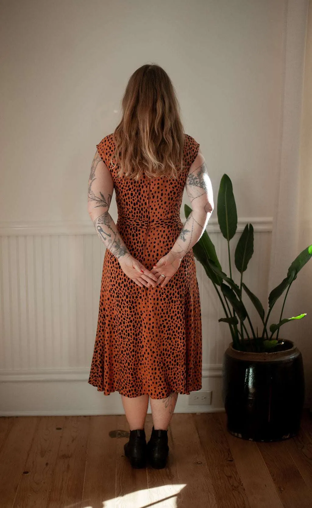 Xena Dress in Bam Bam Challis Soft Fabric