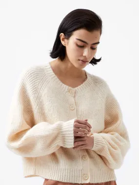 No-Fuss Look Fluffy Knit Chunky Rib Cardigan