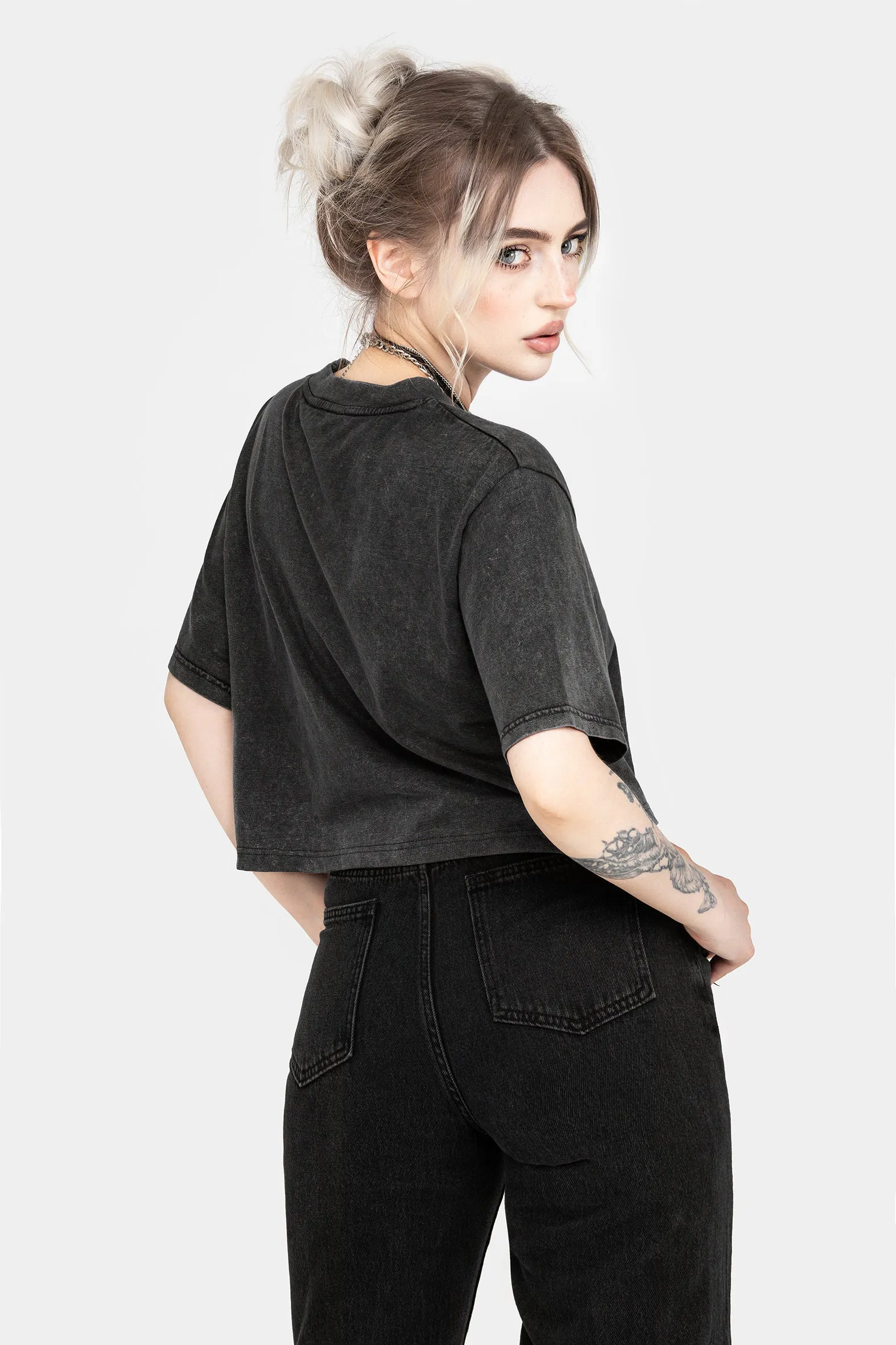 GentleWashResistance Ultra Soft Blend Folklore Boxy Crop T-shirt