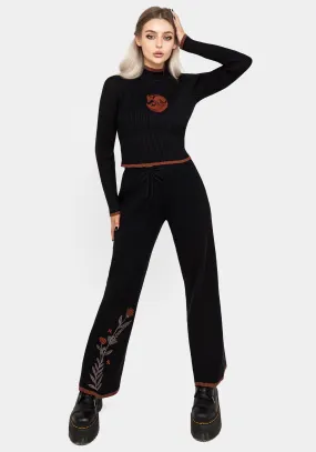 Foxfire Embroidered Knit Joggers Style Preview