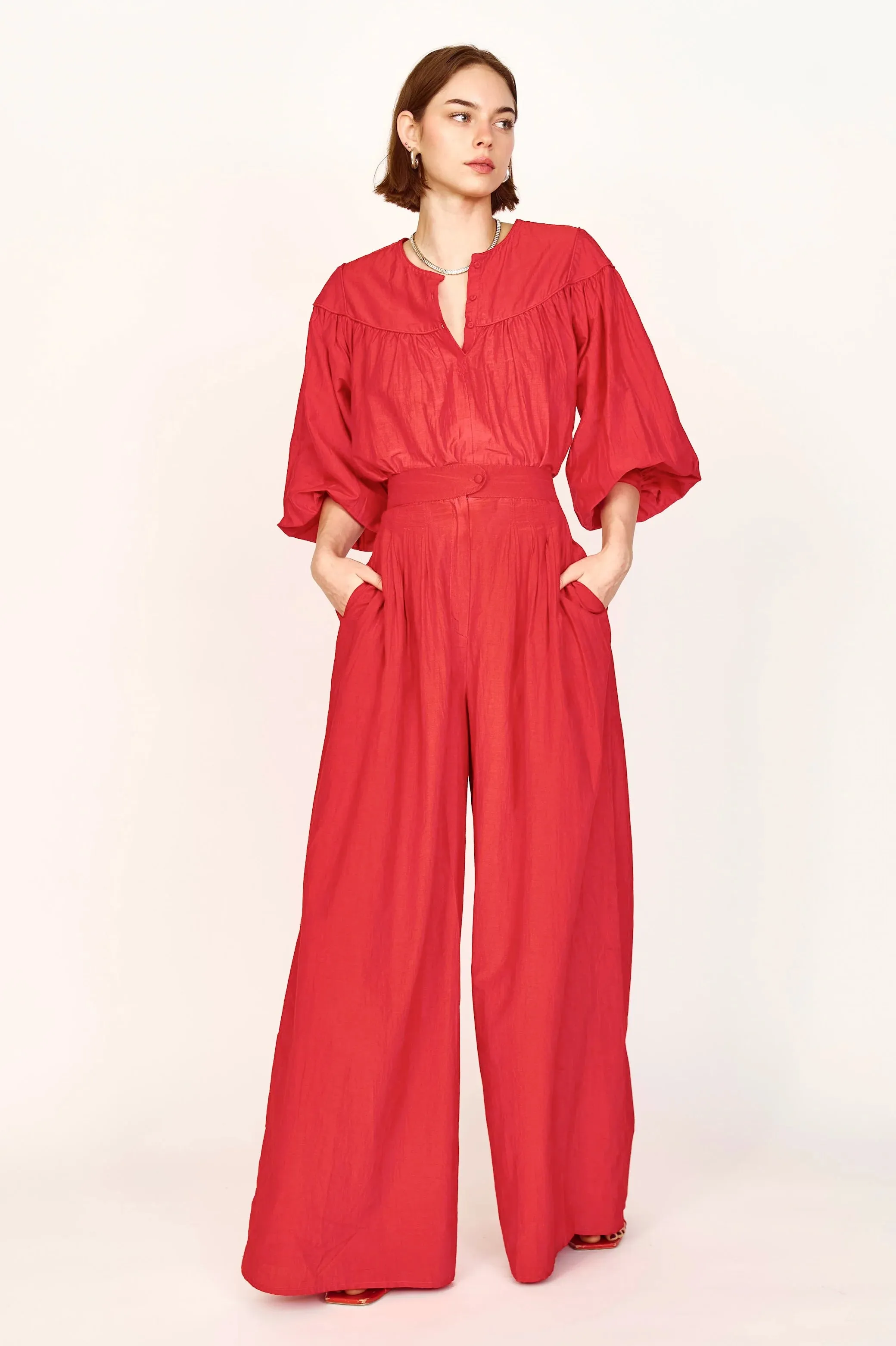 Mirth Calistoga Pant Red Modern Appeal