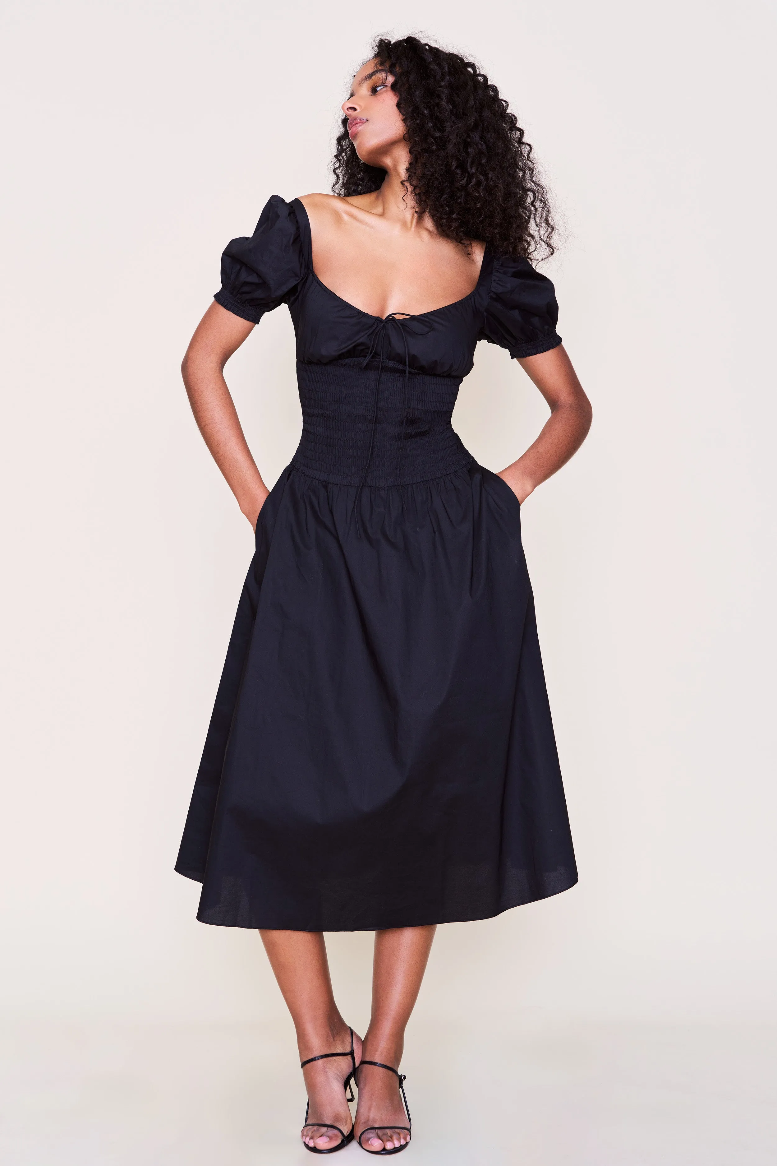 Leon Midi Dress Night wear Wrap style