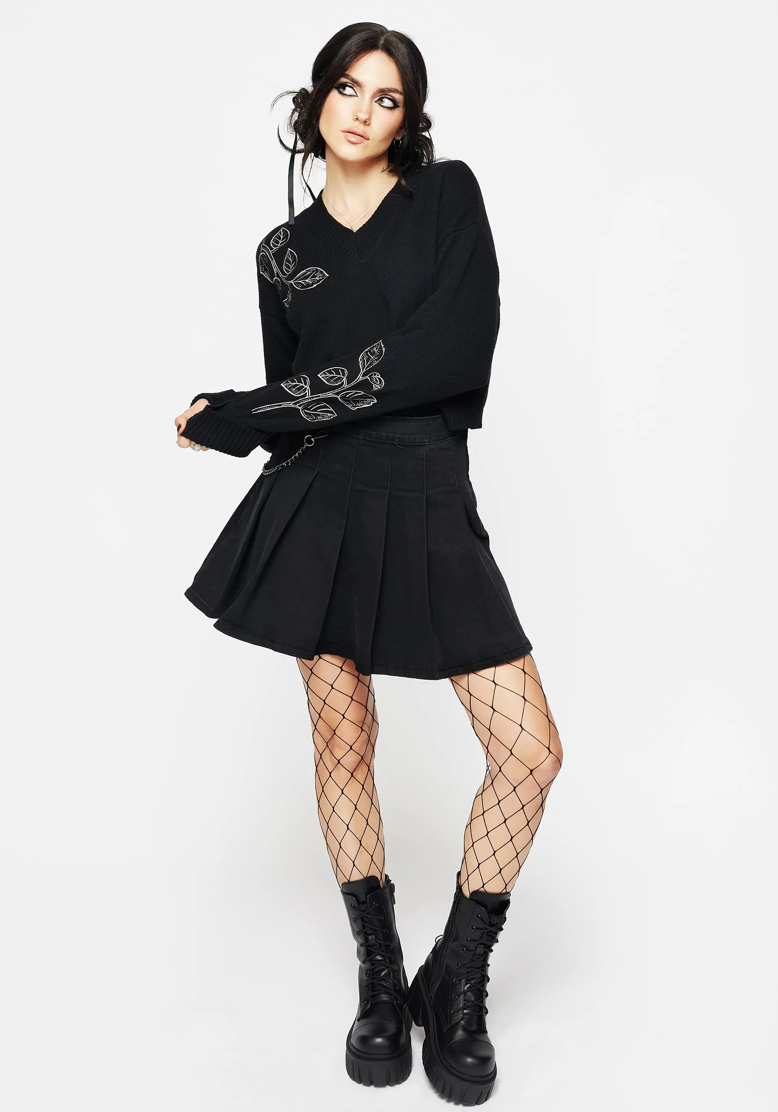 Smooth Flatlock Seams Amalthea Embroidered Jumper