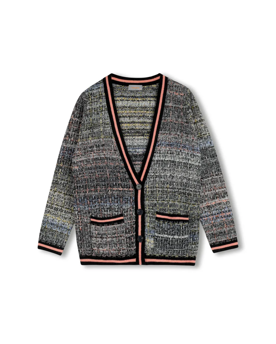 Multi Colored Cardigan Winter Ready Look