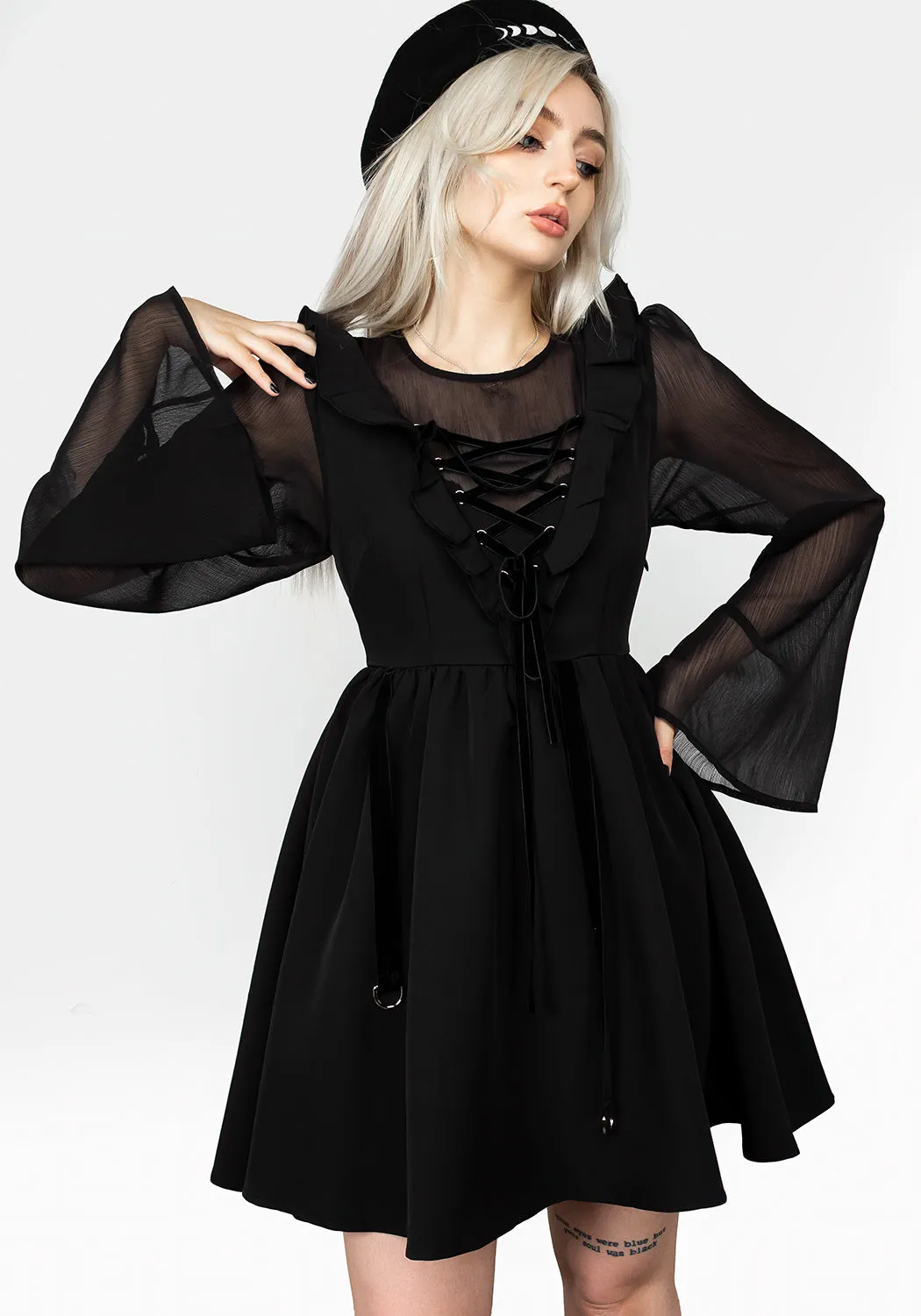 Soft Air Baudelaire Lace Up Dress