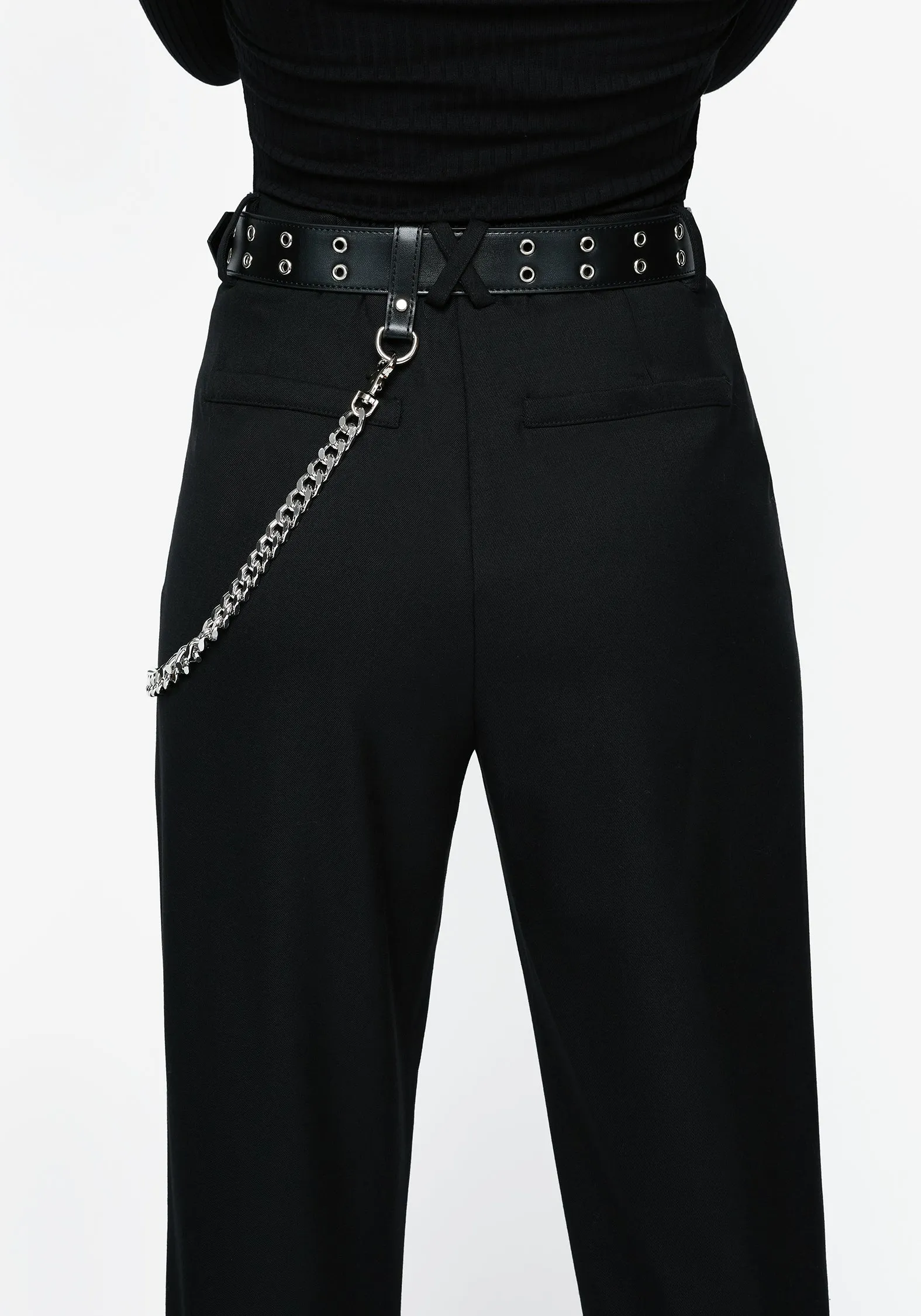 Fury Double Eyelet Chain Belt Neutral Look All Season Versatility