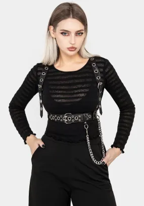 Fury Eyelet Chain Harness Hygienic Coating Street Comfort