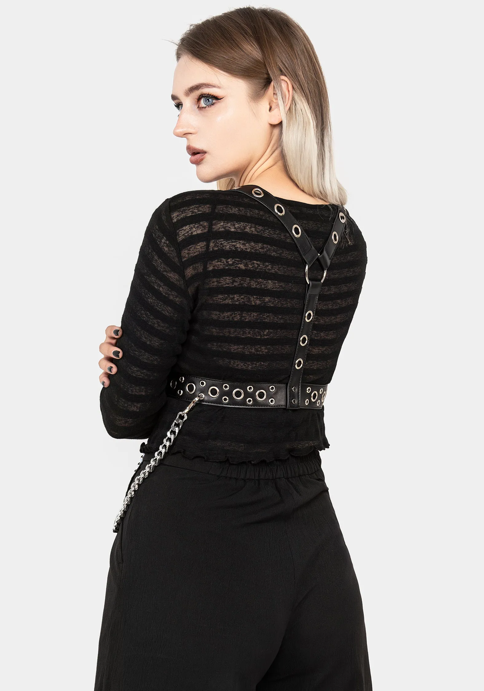 Roomy Fit Fury Eyelet Chain Harness