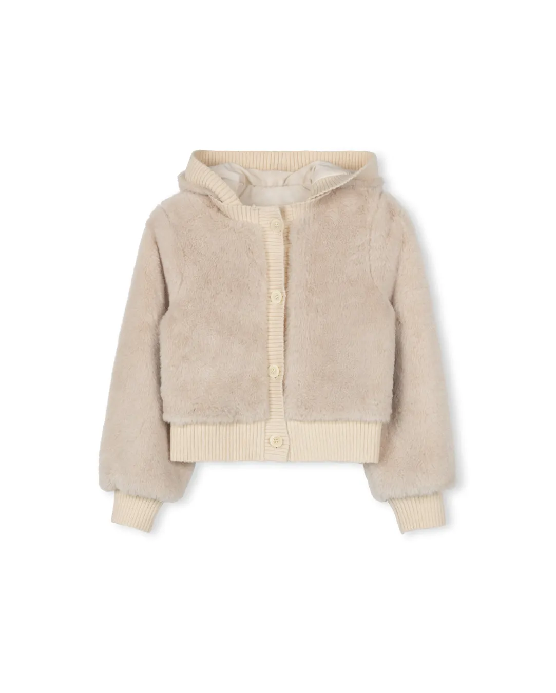 Weatherproof Technology Non Bulky Insulation Tech Fuzzy Ribbed Cuffing Coat