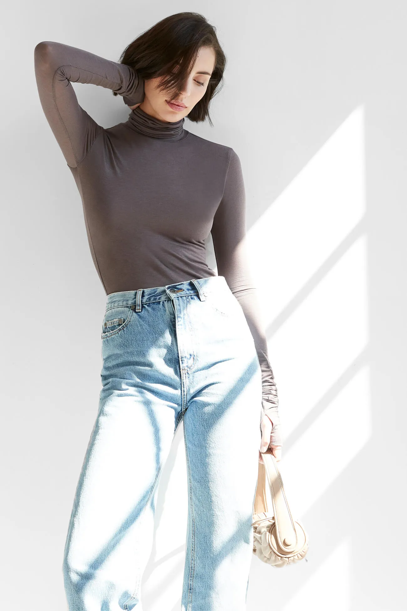 Eloise Sheer Turtleneck Adjustable Cuff System