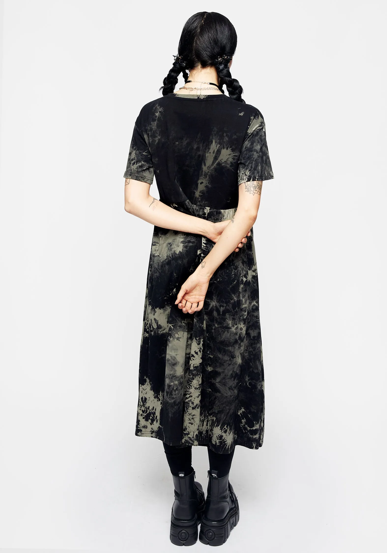 Soft Air Grievance Tie Dye Midi Dress