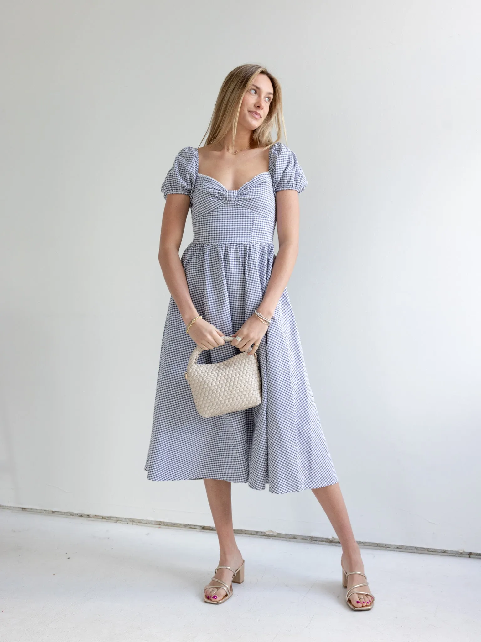 Gingham Sweetheart Dress Happy Soul