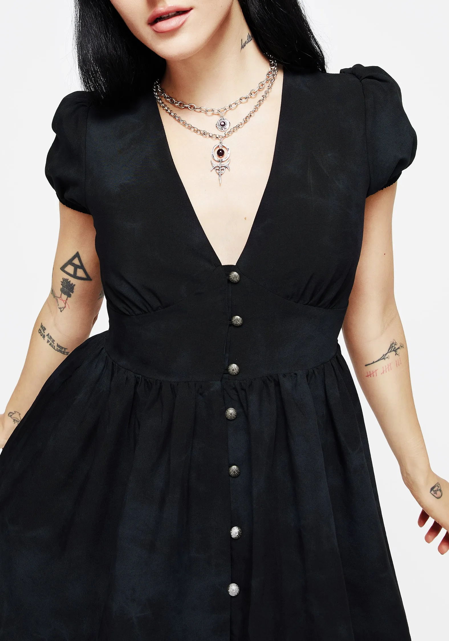 Gladys Button Up Mini Dress Perfectly Fitted