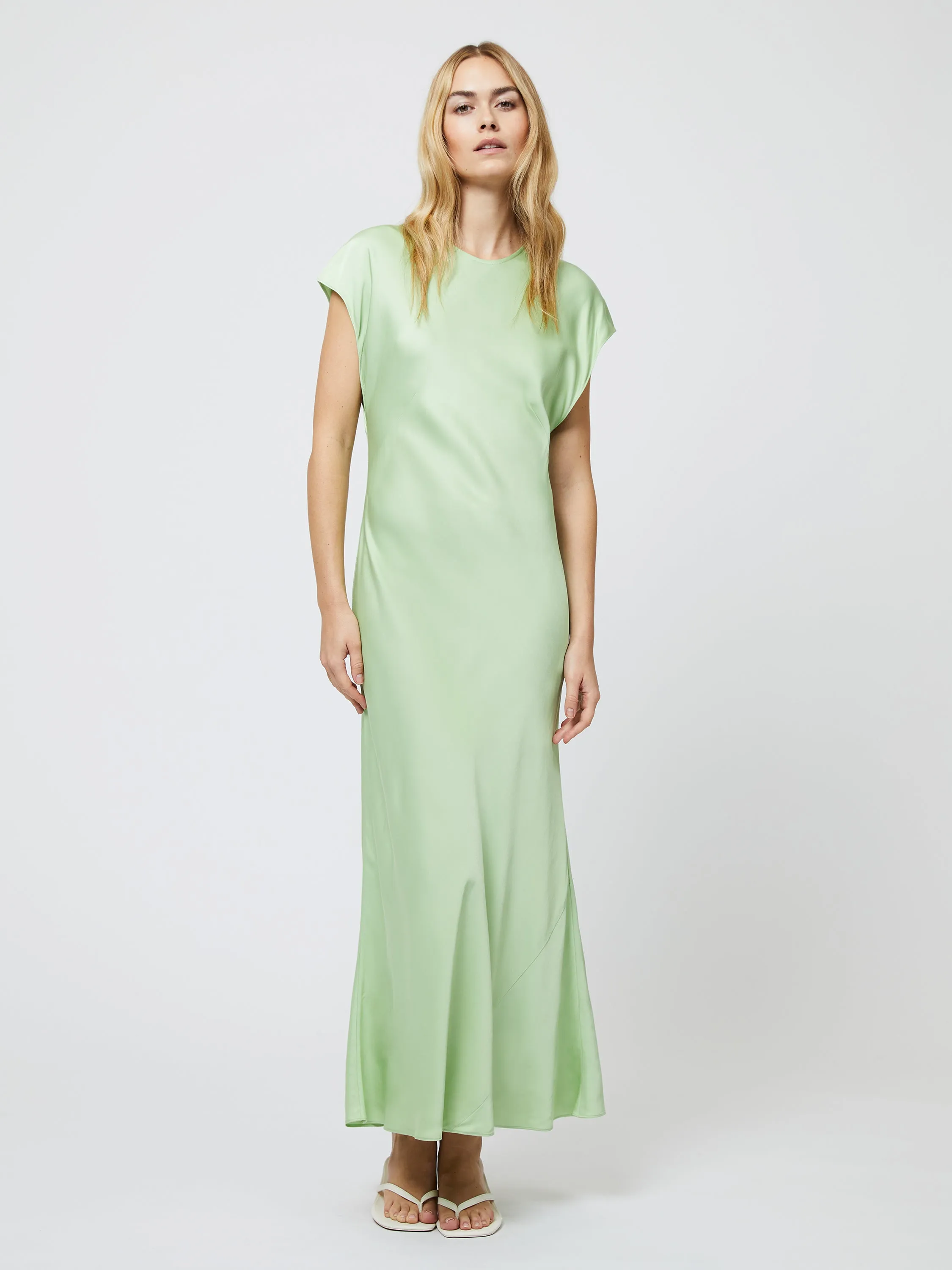 Ennis Satin Column Maxi Dress Soft Curve