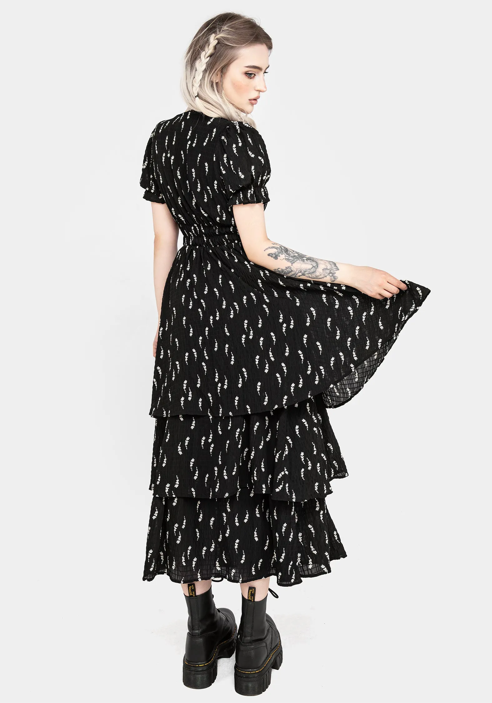 Carmel Layered Midaxi Dress Lightweight Comfort