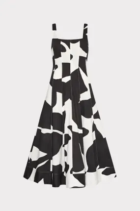 Dreamy Simplicity Lawn Soft Grand Foliage Poplin Midi Dress