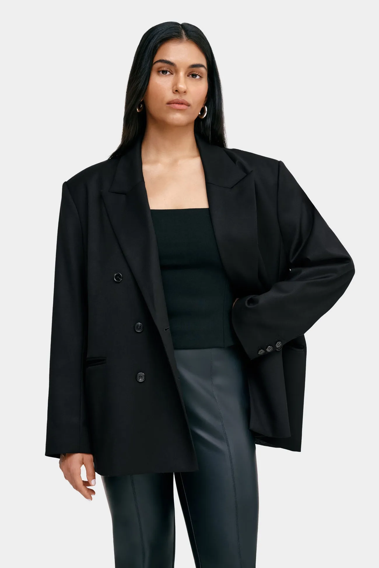 Bomber Cut Soft Texture Hannah Blazer