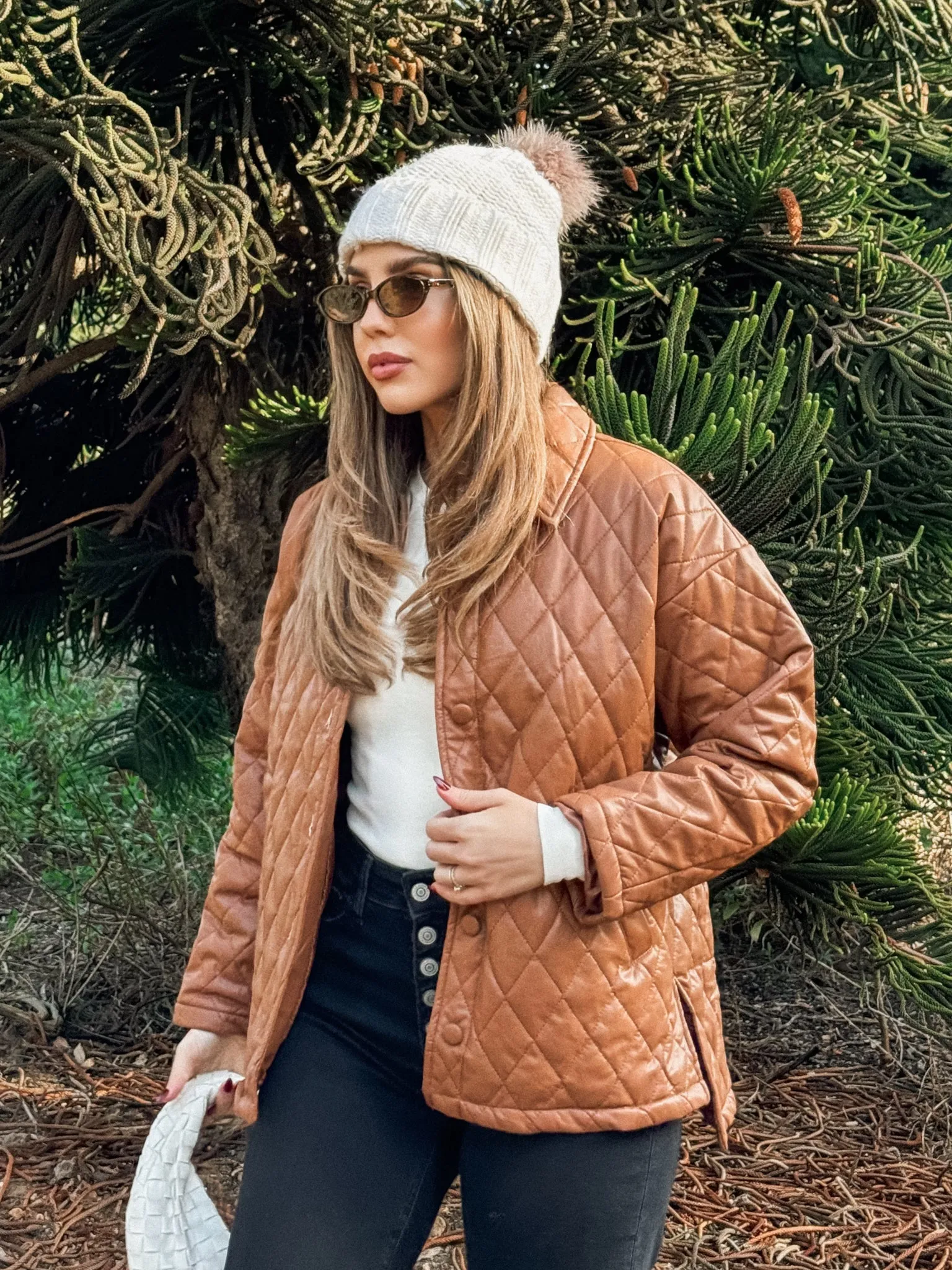 Harley Vegan Leather Quilted Jacket - Final Sale Simple Trend