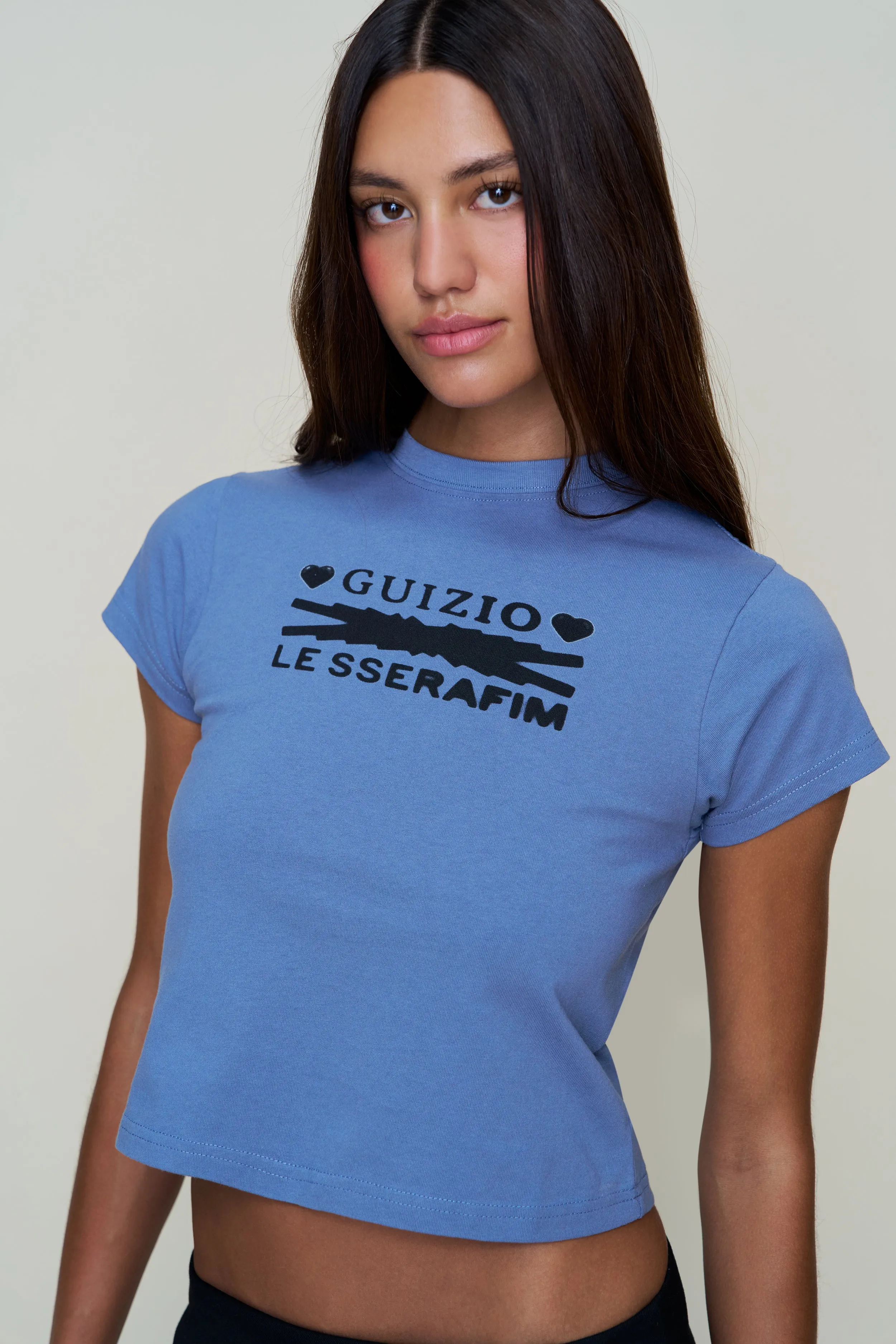 Hearts Tee Adjustable Hem Oversized style