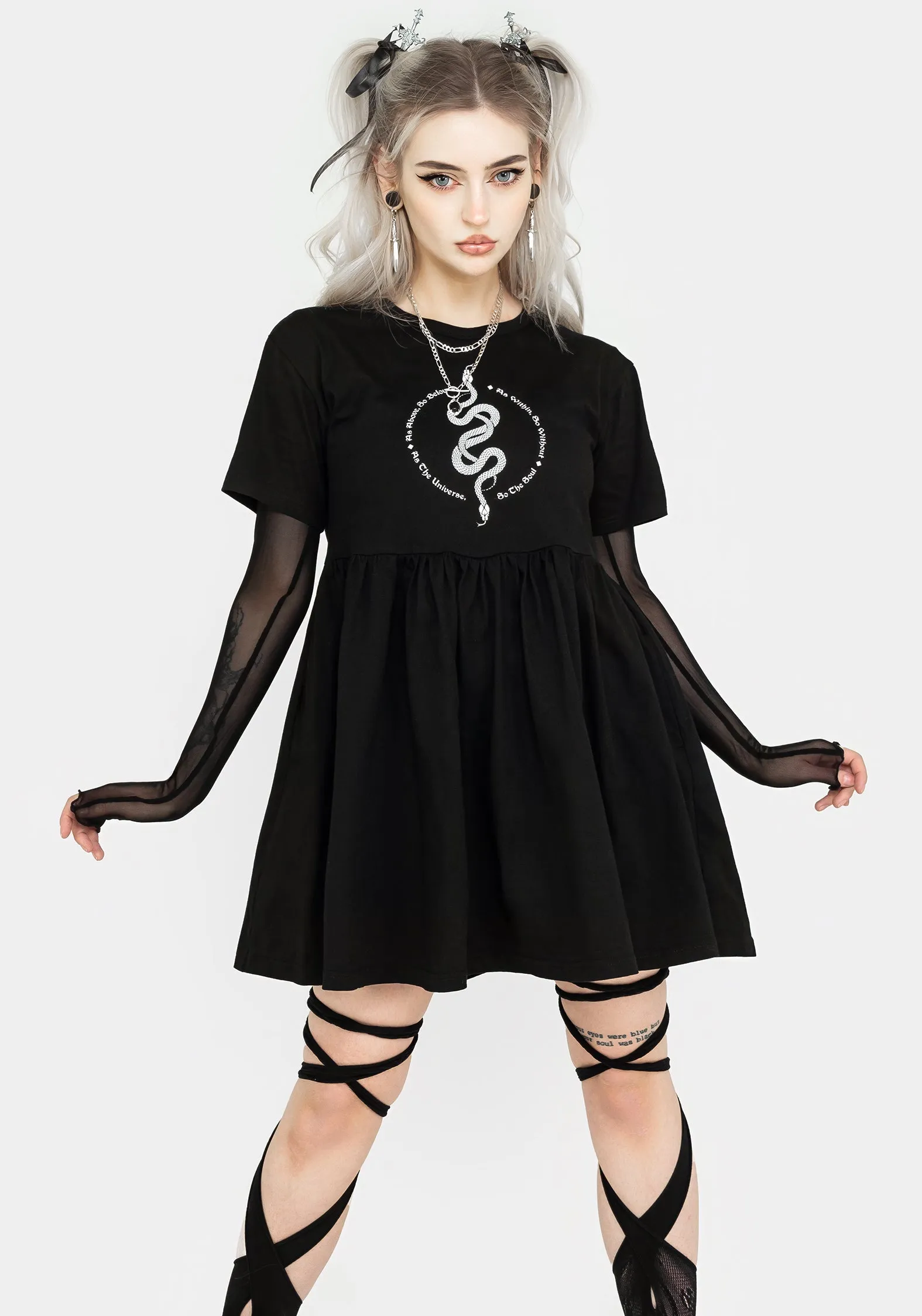 Pure Lines Flexible Mood Hermetica Jersey Skater Dress
