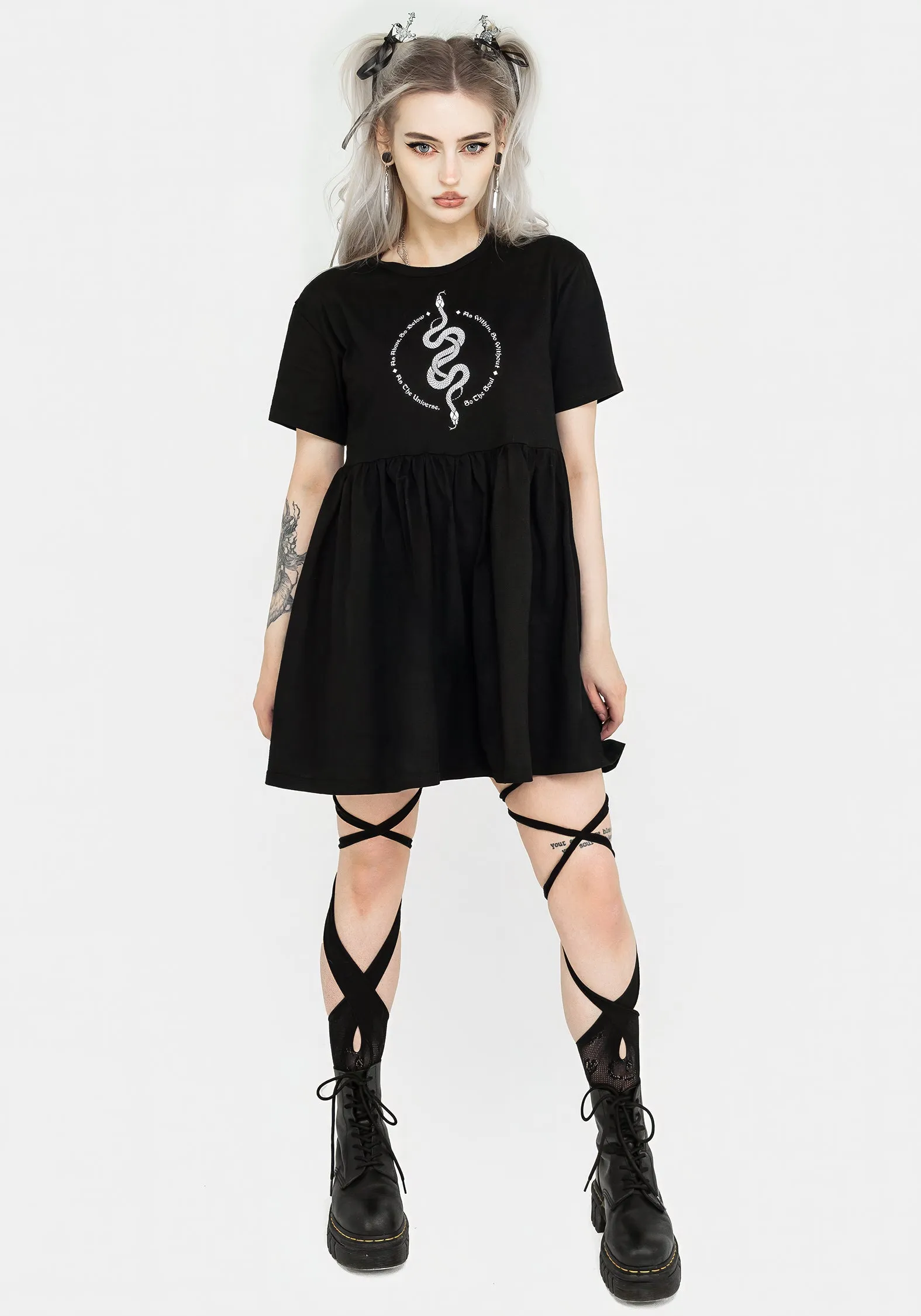 Hermetica Jersey Skater Dress Editor??s-Pick