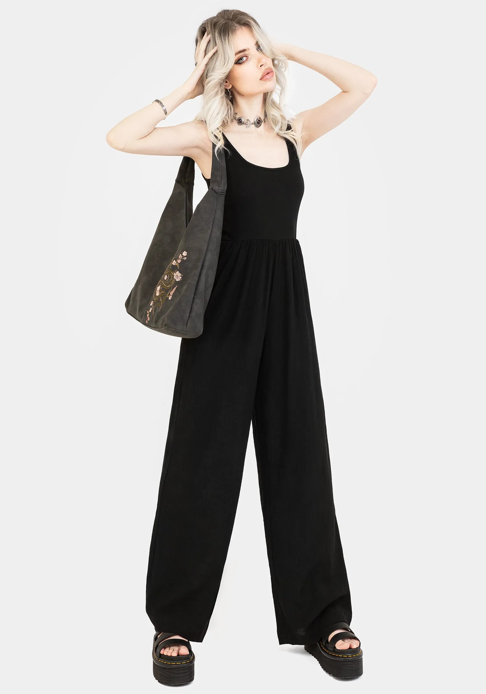 Event Classic Herne Contrast Wide Leg Jumpsuit