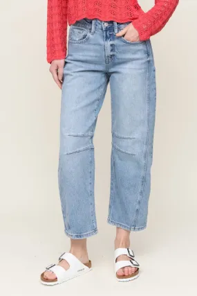 High Rise Barrel Jean Flexible Use