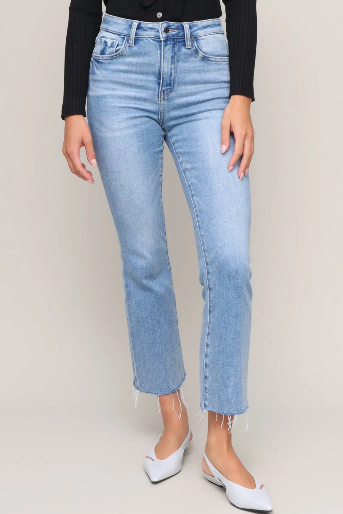 High Rise Kick Flare Multi-way wear Simple Fit