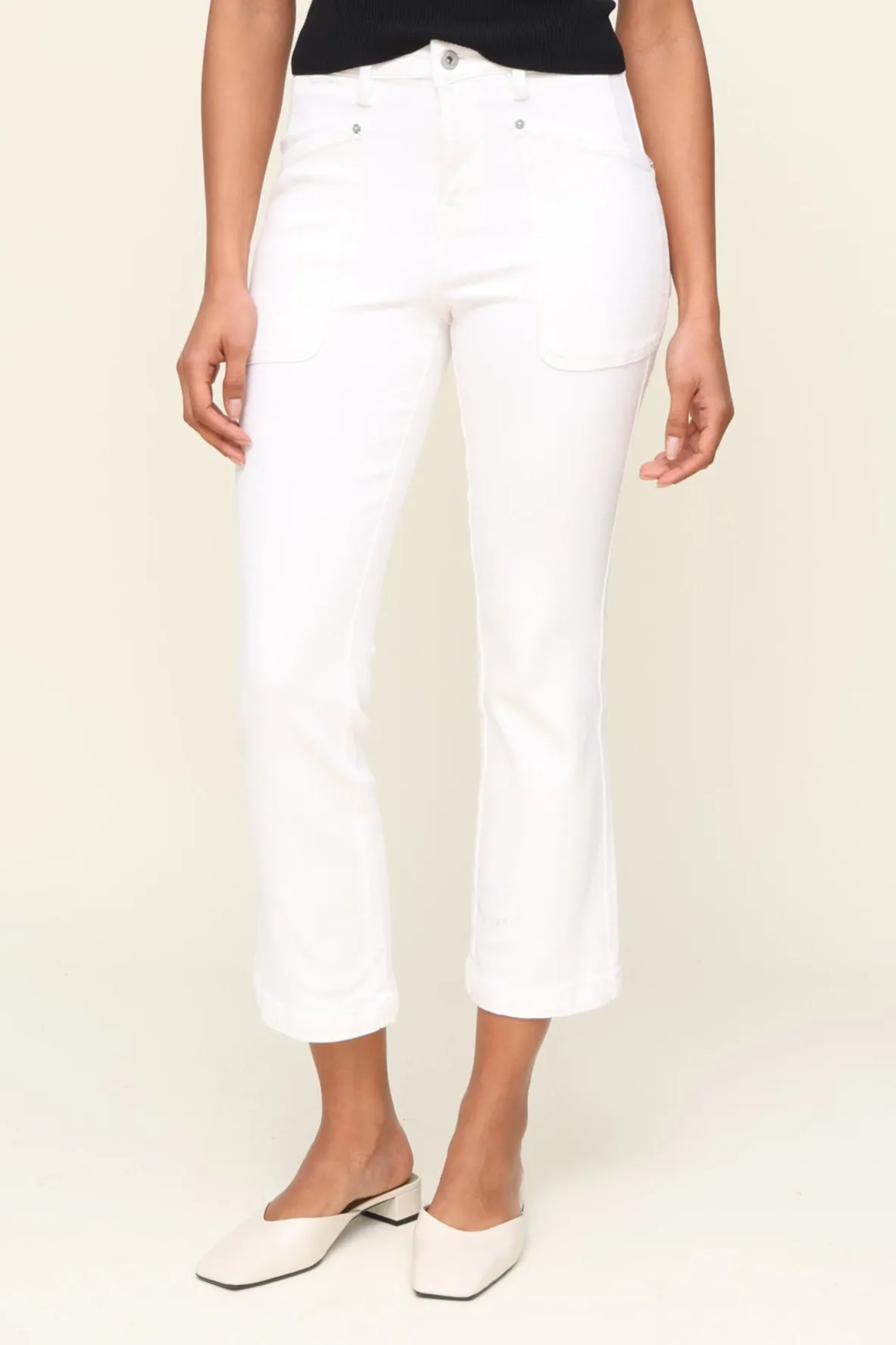 AntiStaticFinish Yoga Ready High Rise Patch Pocket Bootcut