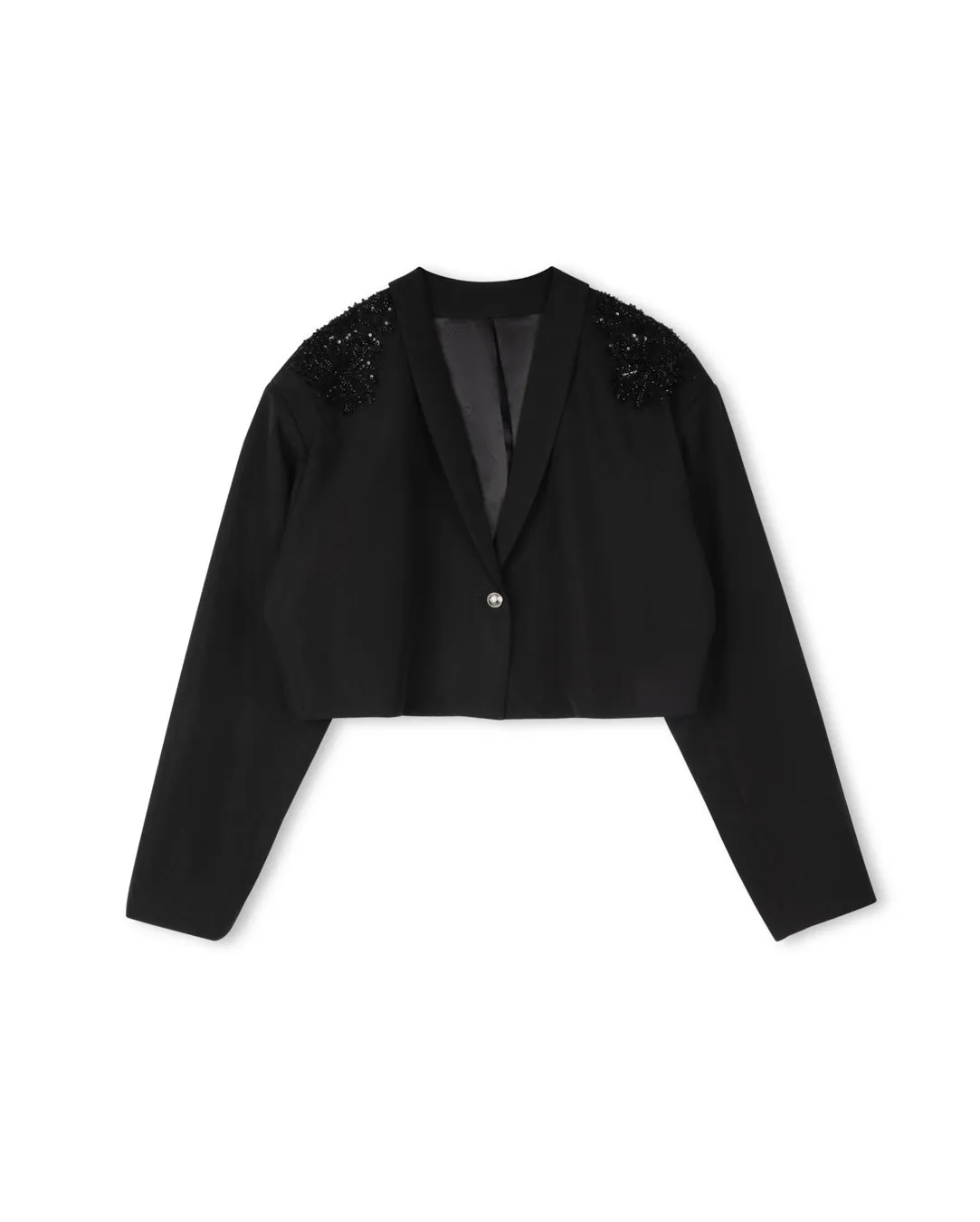 Darien Cropped Blazer Adjustable Cuff Design