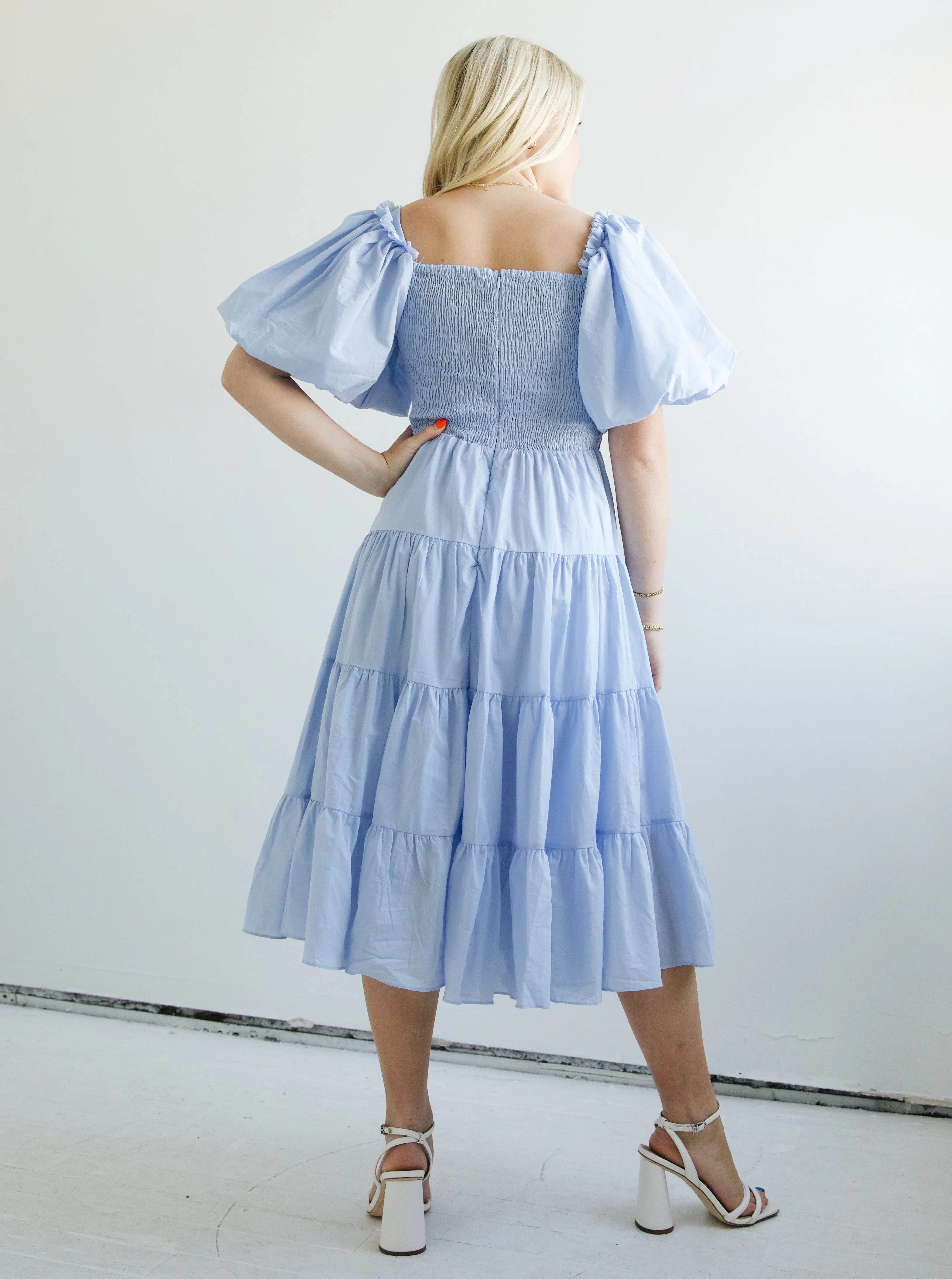 Cool Tone Lindsey Smocked Dress