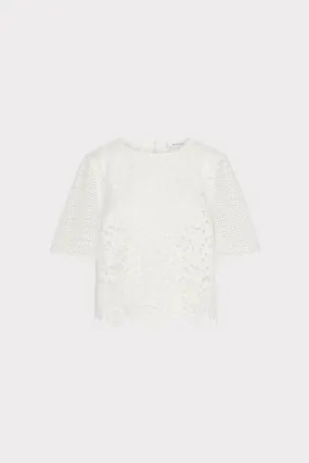 Everyday Style Floral Geo Combo Lace Top