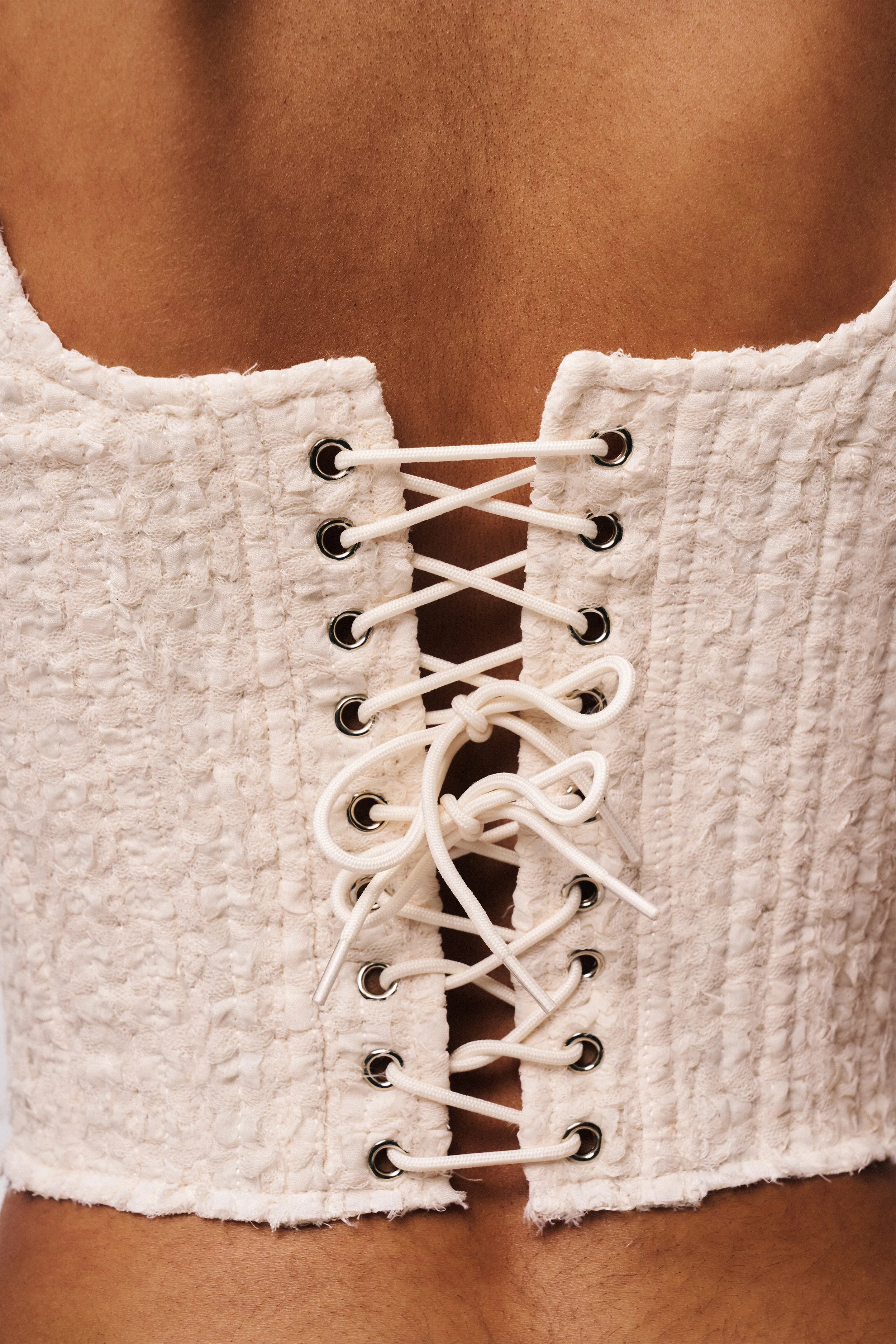 Chamonix Chiffon Corset All Day Comfort Fit Non Restrictive Cut