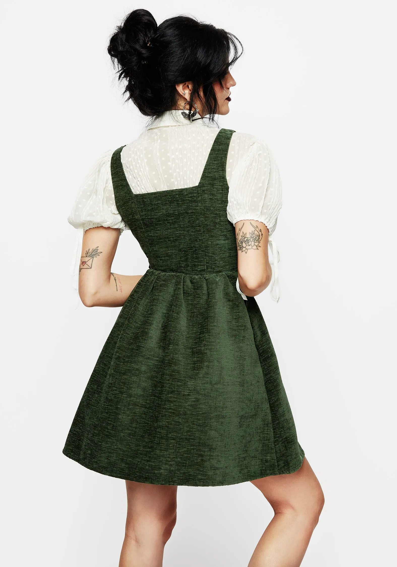 Ivy Buckle Wrap Suspender Mini Dress Balanced Fit Chill Piece