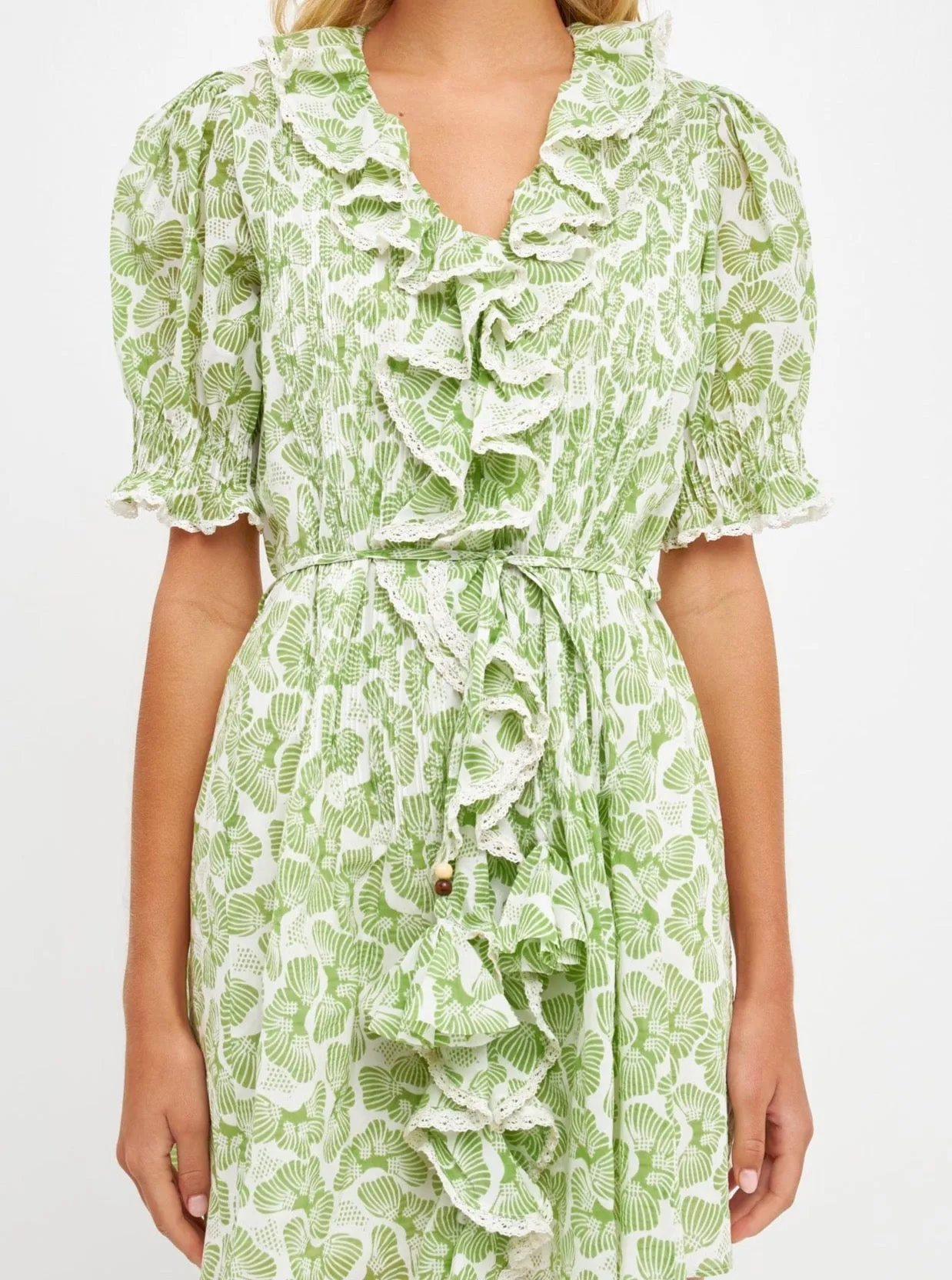 Jade Ruffle Dress Smart and Chic