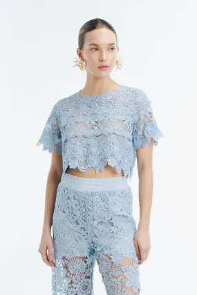 JANE TOP SKY Non Toxic Printing