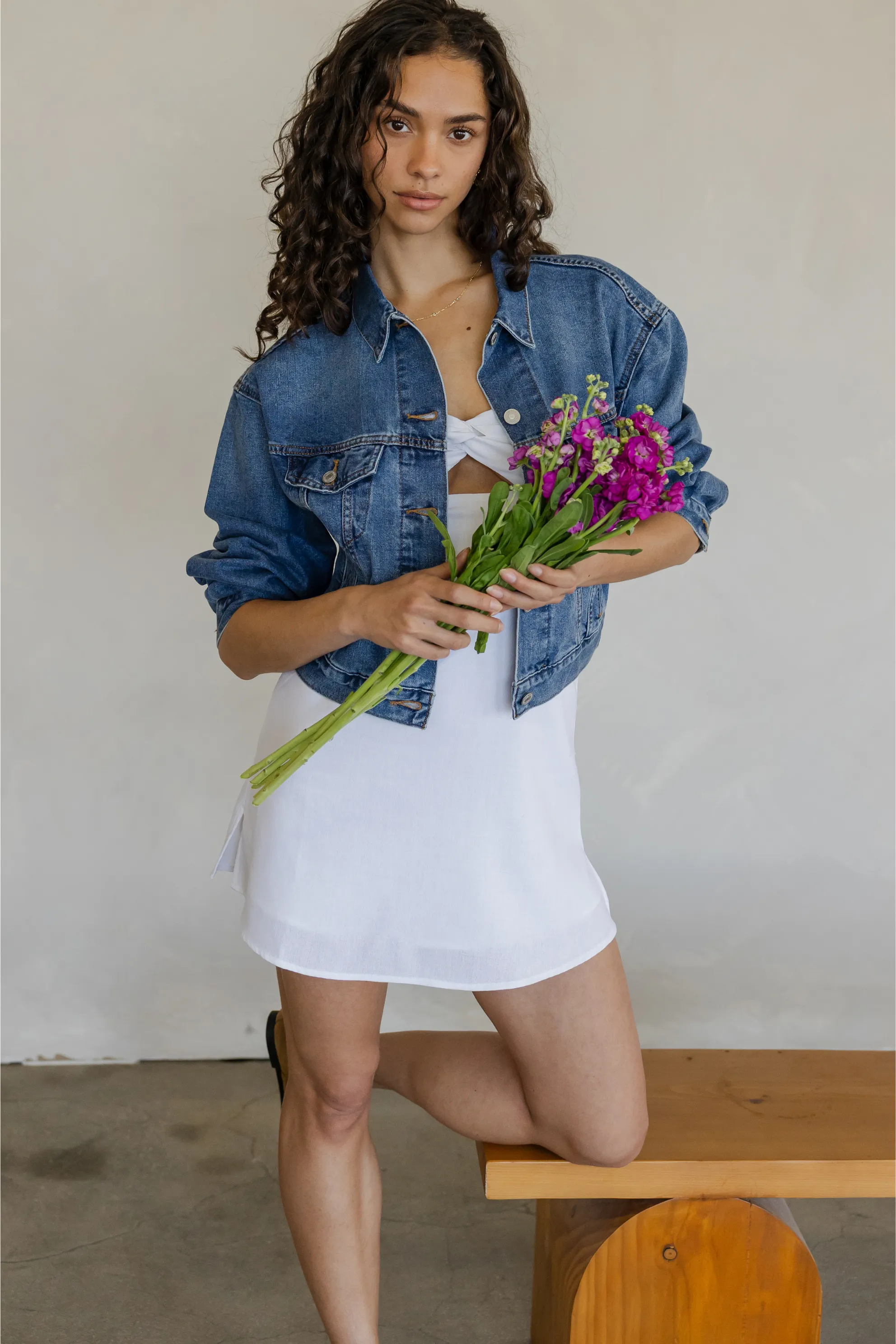 Coastal Soft Light Mood Jasmine Strapless Mini Dress