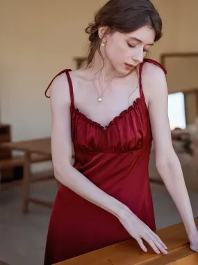 Smart Fashion Jennifer Ruffled V-neck Slip Dress