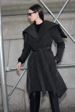 Jess Hooded Puffer Stretchable Fabric