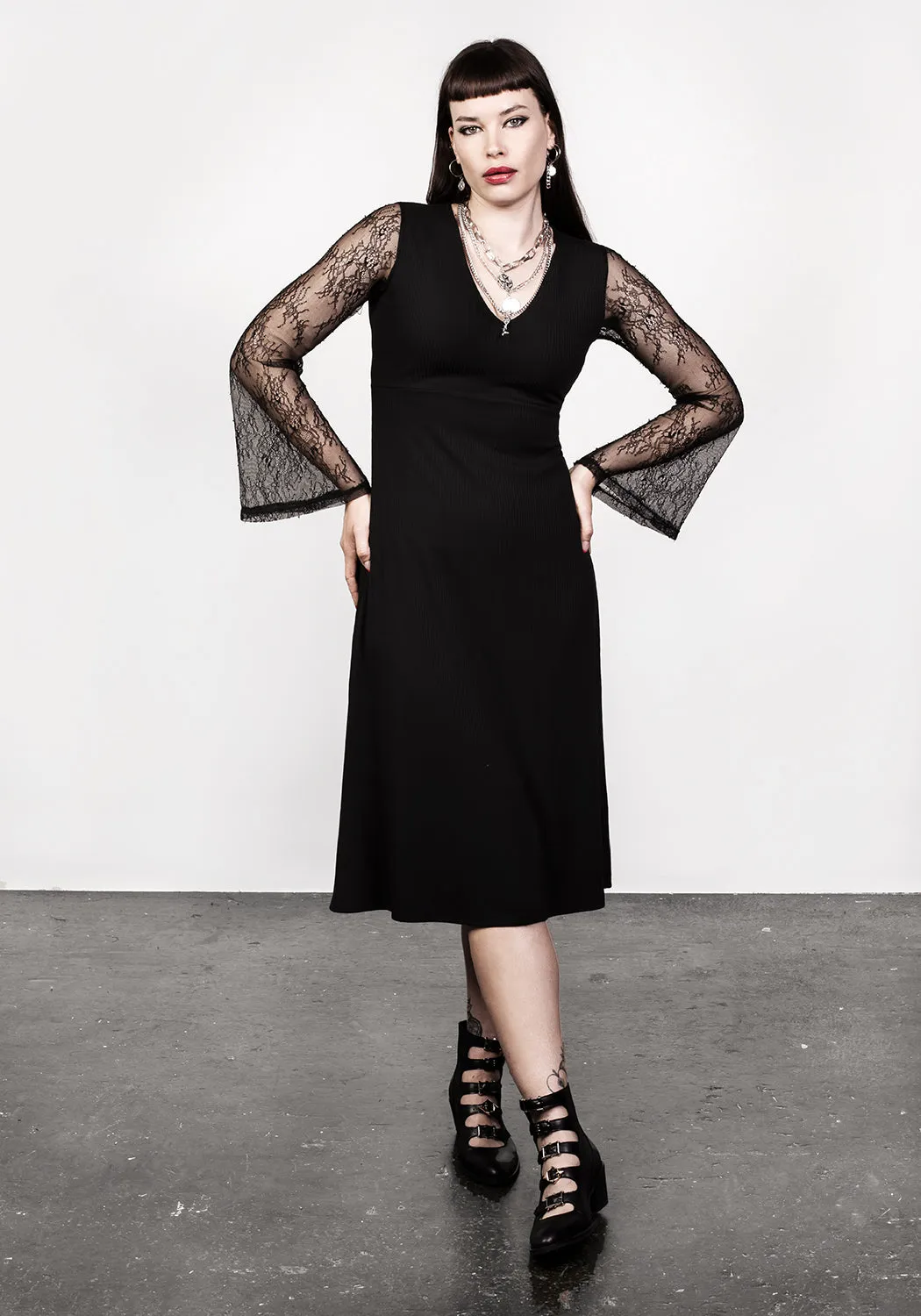 JONI MIDI DRESS Sleek and Sleek