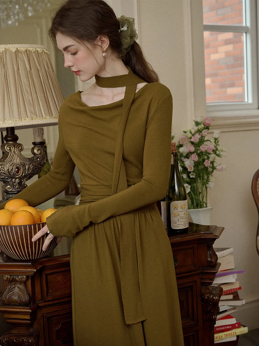 New Spirit Easy Layering Piece Journee Elegant Romantic Waist Knitted Dress