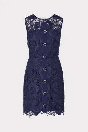 Judy Lace Mini Dress Elegant Line Flattering Comfort Wear