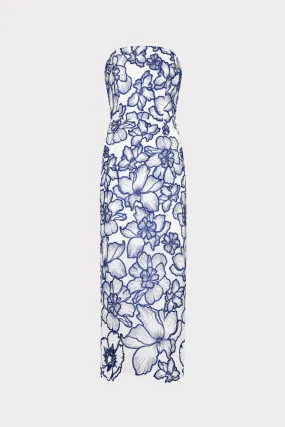 Kait Floral Garden Embroidered Dress Smile Feel Easy Elegance